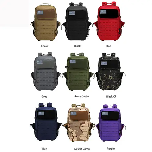 Large Tactical MOLLE Backpack with Enhanced Storage